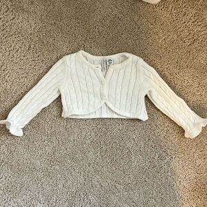 3-6 month Janie and Jack cable knit cropped sweater
